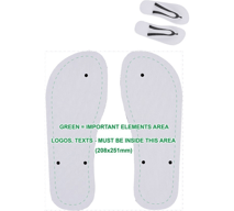 Sublimation beach slippers